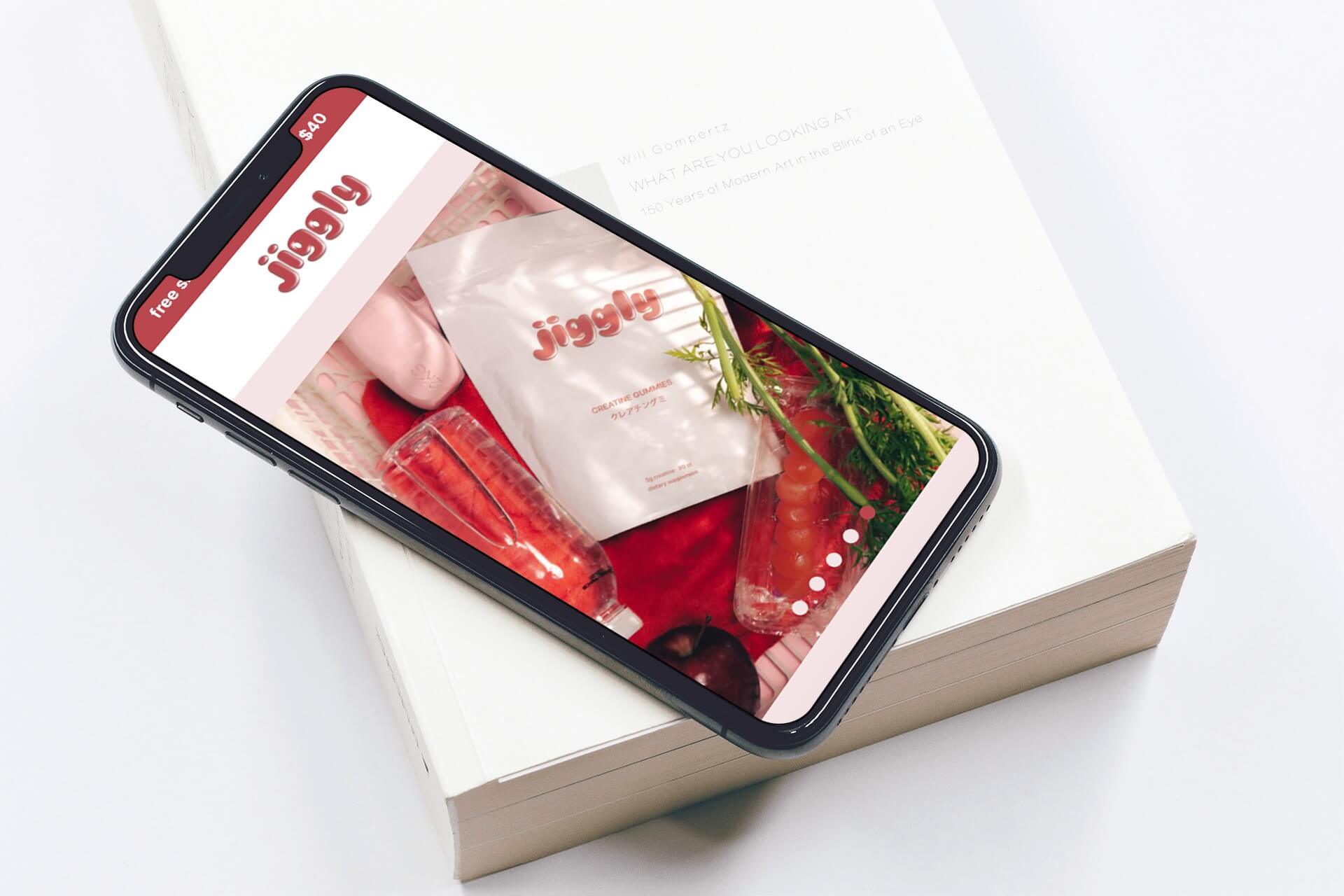 Jiggly PDP Mobile Mockup Shopify